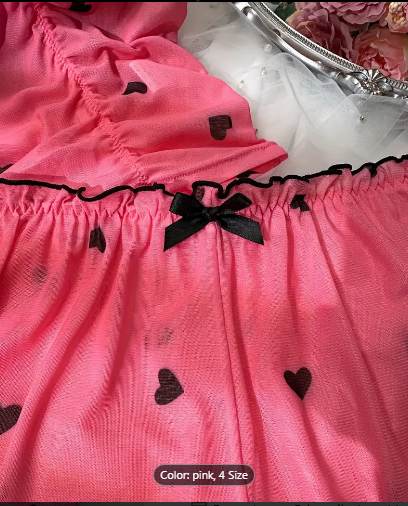 Sexy Women's Pajama 2pcs Set Shorts Suit Print Underwear Pijama Lingerie Camisoles Tanks Nighty Ladies Loungewear Homewear